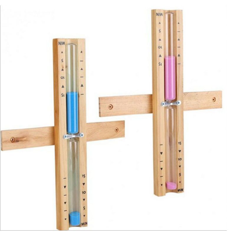 Sablier de Sauna en bois mural rotatif, 15 minutes, horloge en verre de sable, minuterie de sable blanc pour la maison, utilisation en magasin, 6 couleurs en option