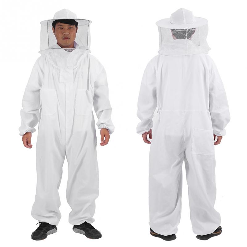 Coton apiculteurs abeille costume complet corps abeille décapant gants chapeau vêtements Jaket costume de protection apiculture équipement-L
