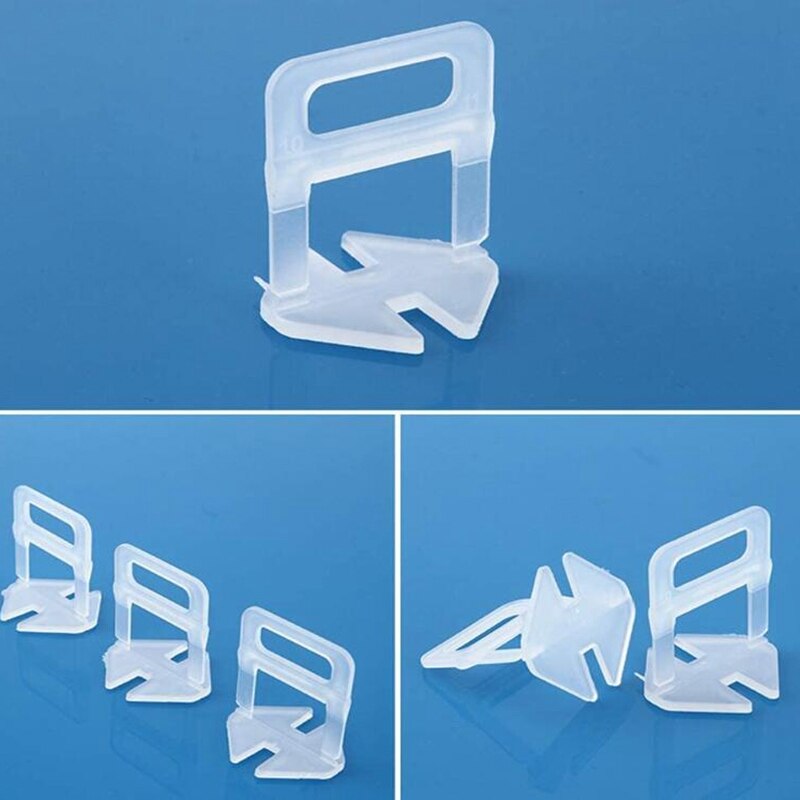 200PCS Tile System Clips 1/16 inch Tile Leveler Spacers More Flexible Combination for Tile Leveling Installation