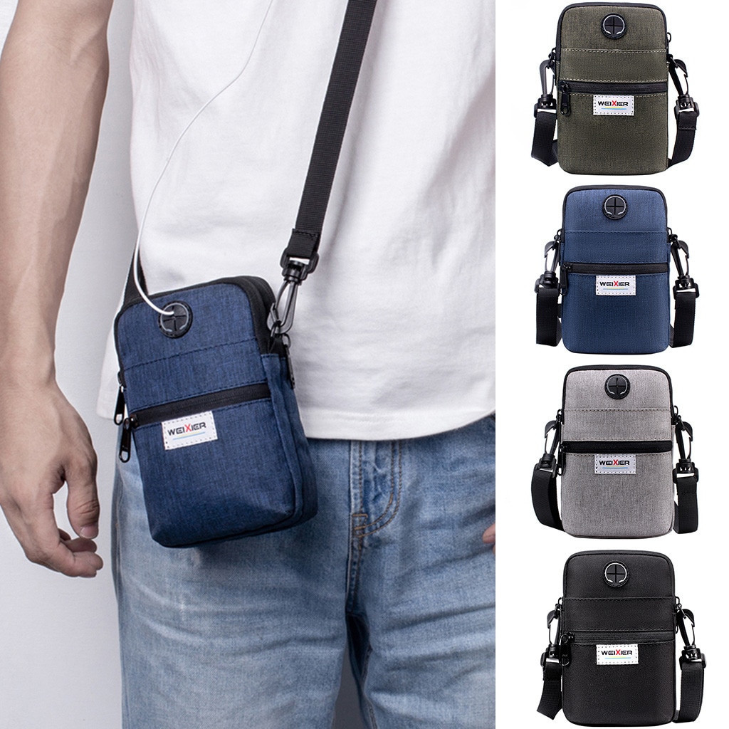 Man Bag Men Diagonal Mini Shoulder Multi-Function Mobile Phone Bag Outdoor Sports Bag сумки женские#612