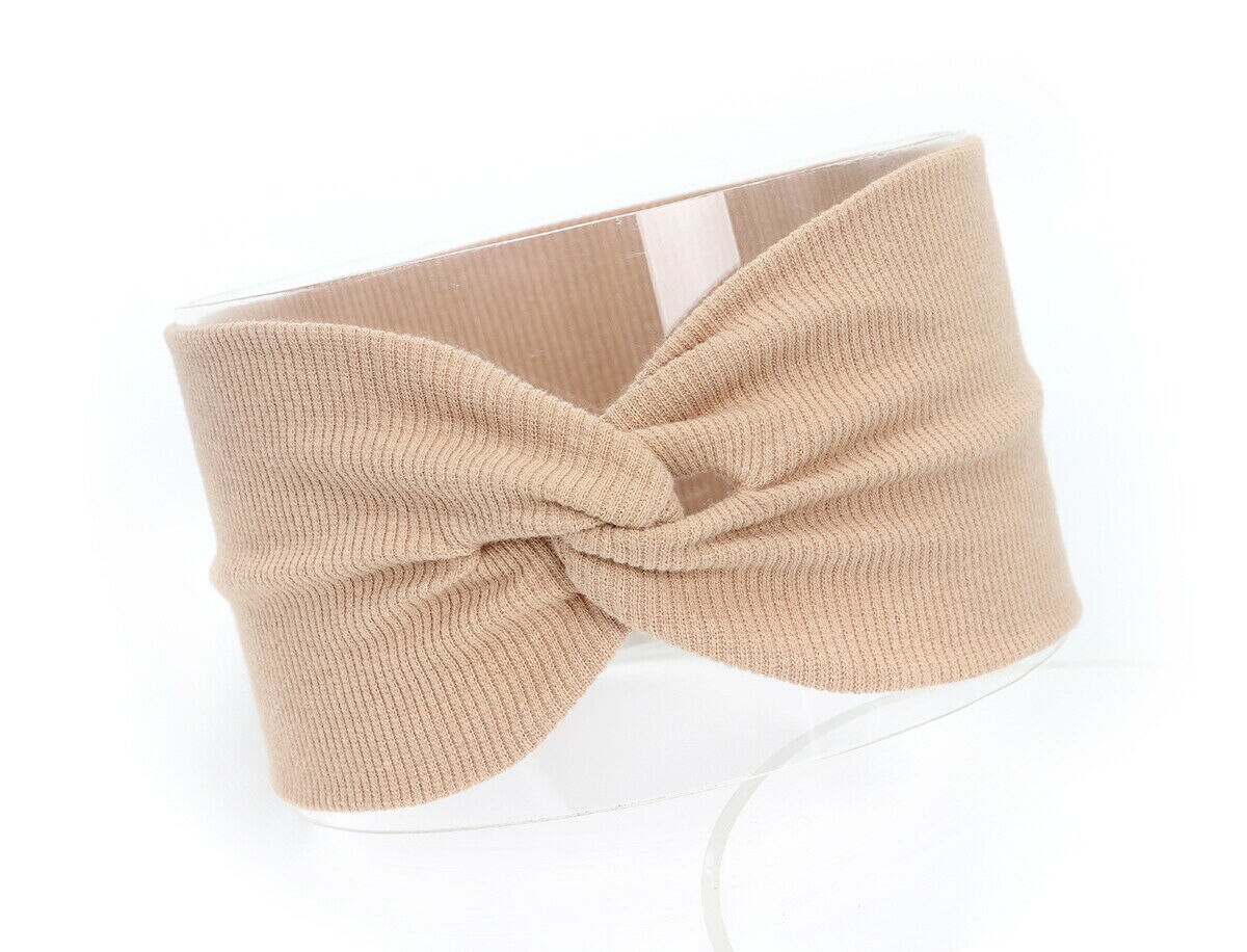 Baby Stuff Accessoires Kids Meisje Jongen Baby Hoofdband Peuter Kant Kruis Haarband Hoofddeksels Solid Elastische Hoofddeksels Props: Camel