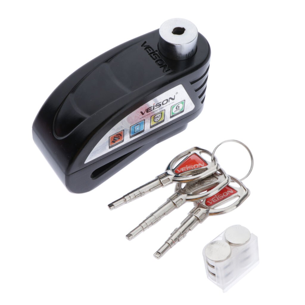 Disc Lock Disc Lock Alarm 130dB For Bike Motorcycle, Waterproof