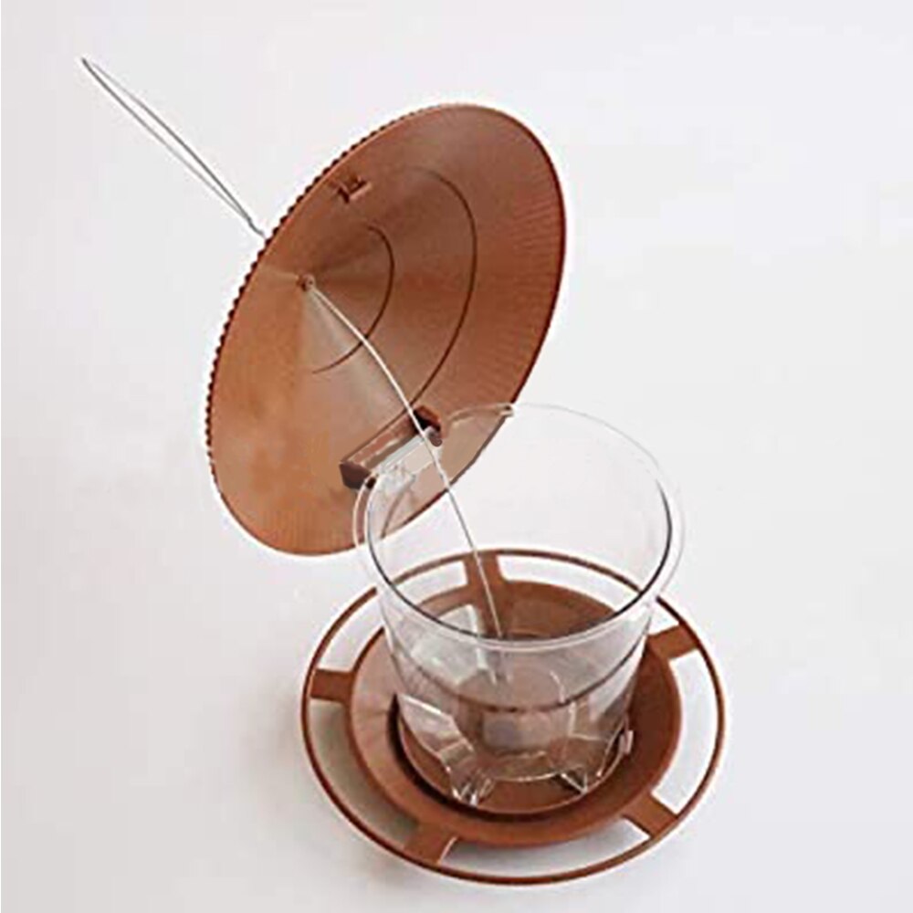 Gazebo colgante impermeable para pájaros salvajes, alimentador para exteriores, contenedor con cuerda colgante, tipo casa de alimentación, decoración, aviario,