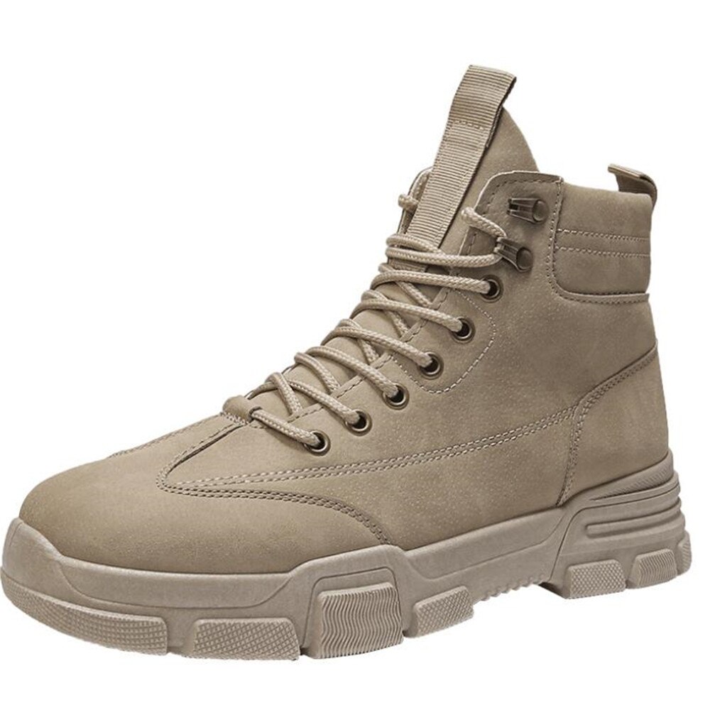 Bottes d'équitation chaussures d'outillage pour hommes chaussures décontractées à la mode bottes montantes respirantes chaussures d'automne pour hommes bottes pour hommes chaussures pour hommes