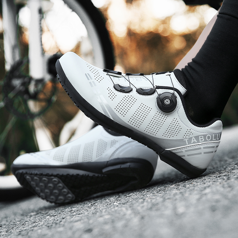 Men No Locking Mountain Bike Shoes Without Cleats Road Bicycle Speed Non Cleat Cycling Shoes Sneaker Flat Pedal Mtb