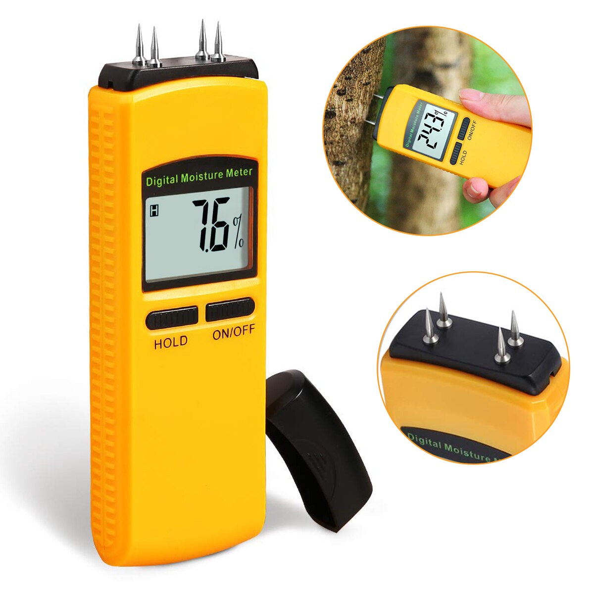 ANENG Auswirkungen nachweisen Gehäbenutzen Digital LCD Feuchten Feuchtigkeit Meter Tester Holz Holz Gips Sensor Detektor Auto Energie aus Funktion