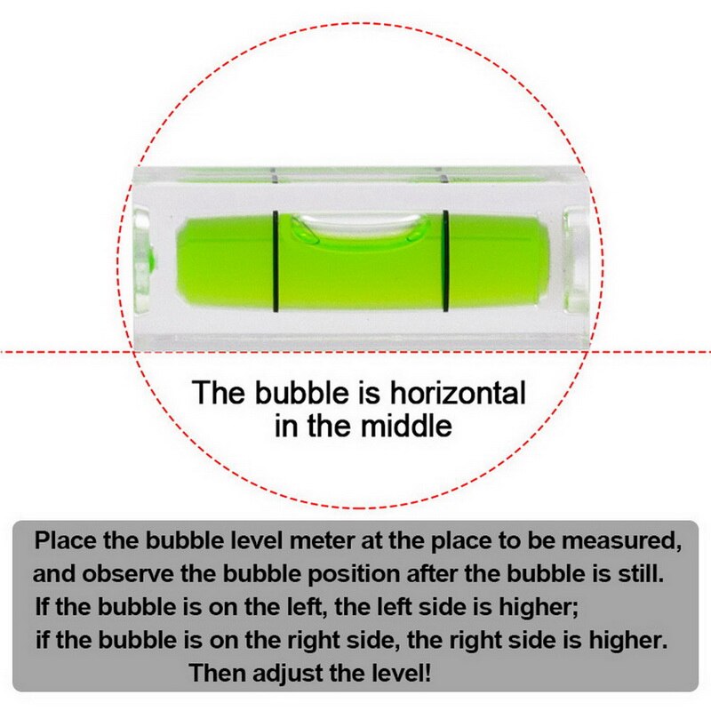 Mini Bubble Balancer Layout Tool Picture Hanging Bubble Spirit Level Inclinometers Bubble Leveling Ruler Measuring Tools