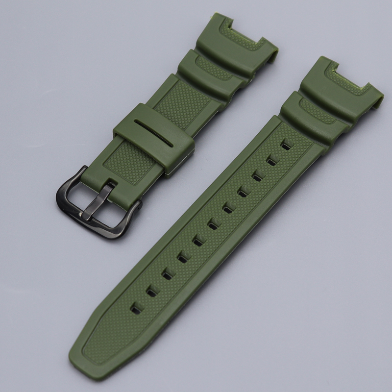 Für Casio SGW100 Harz Armbinde Geeignet SGW-100 Männer Gummi Wasserdichte Sport Gurt Ersatz Armbinde Uhr Zubehör: Antiken Schwarz