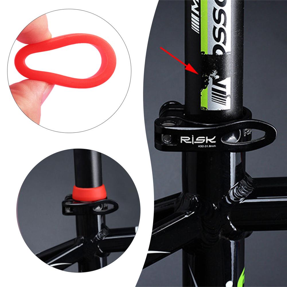 Fiets Zadelpen Ring Stofkap Voor Mtb Racefiets Siliconen Waterdichte Fiets Zadelpen Case Beschermende Fietsen Accessoires Onderdelen