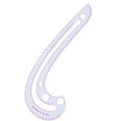 Qsezeny set de cusut curba franceză riglă mașină de cusut instrument de cusut multifuncțional riglă de tăiere probă de îmbrăcăminte riglă metrică: 3234