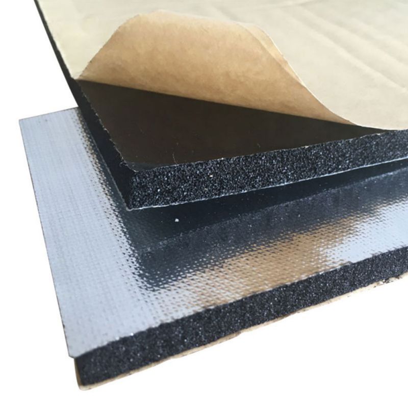200*50cm Sound Deadener Isolation Black Heat And Sound Pad Test FM