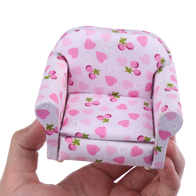 1Pc 1/12 Dollhouse Miniature Divano Mobili Casa di Bambola Soggiorno Accessorie Per I Bambini Scherza il Regalo di Simulazione Dollhouse Divano