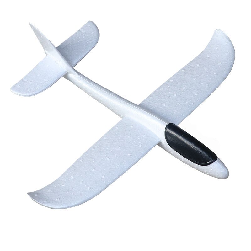 36cm Big Hand Launch Throwing Foam Palne EPP Airplane Model Glider Plane Aircraft Model Outdoor DIY Educational Toy For Children: white