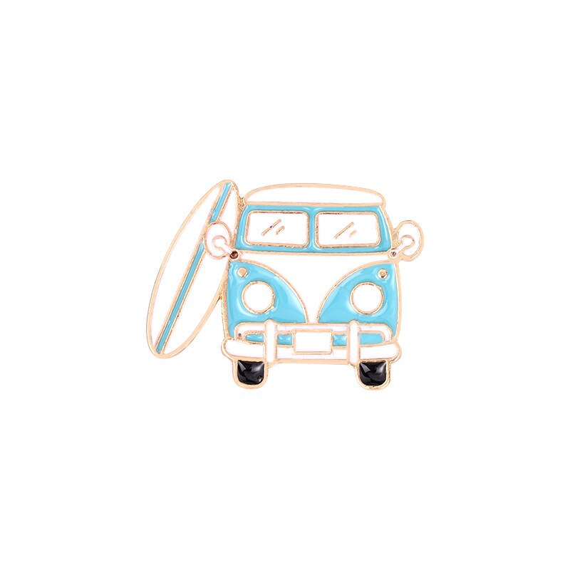 Broche de voiture en alliage pour femme, épingles en émail, voiture, Bus, voyage, , paysage, amour, , Badge, bijoux