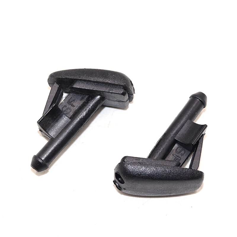 2 Pieces Black Windshield Wiper Water Spray Jet Washer Nozzle for BMW E90 /E60 /E46