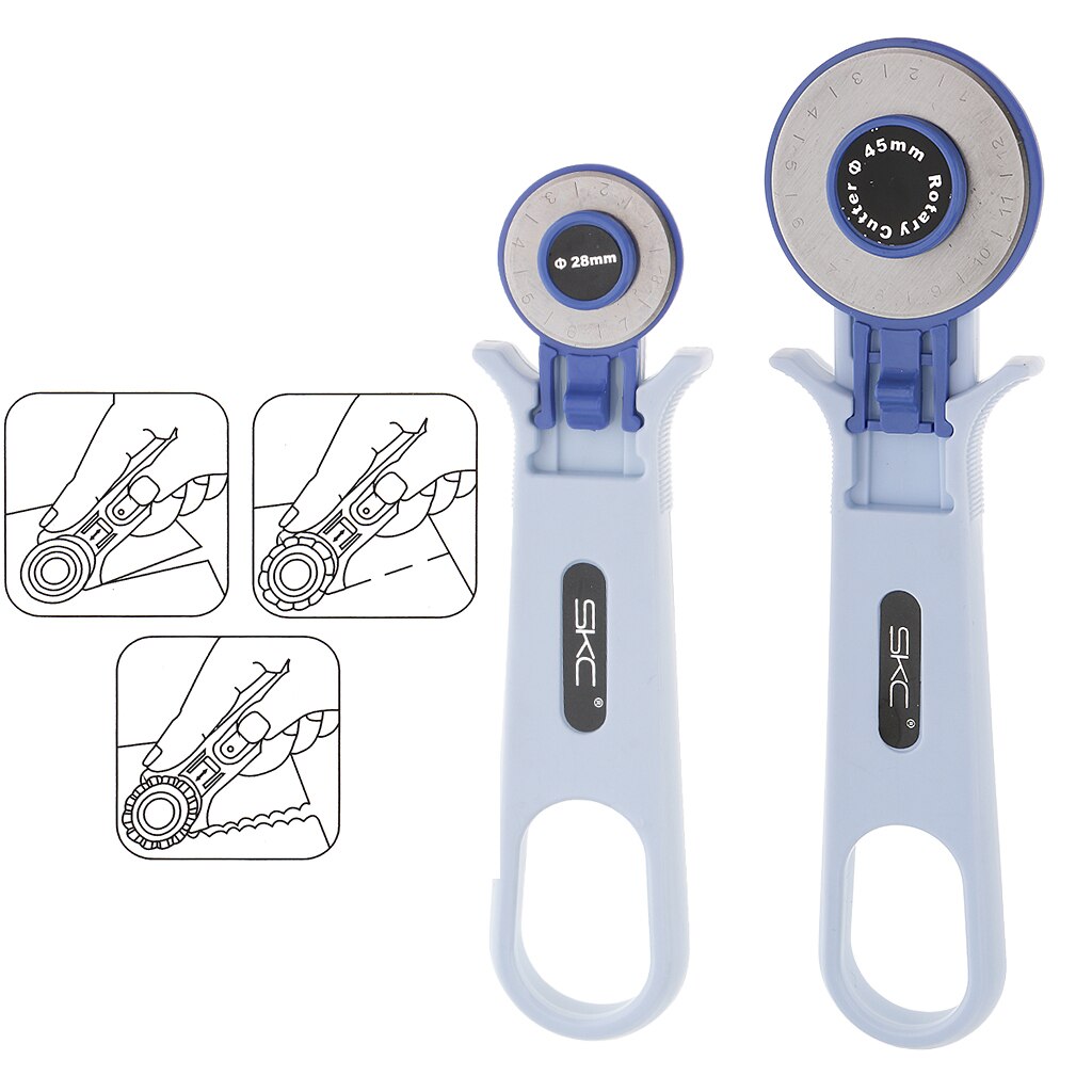 45mm Rotary Cutter and A4 Grid Frame Cutting Mat No Slip Surface Sewing Fabric Paper Leather Quilting Patchwork Tool