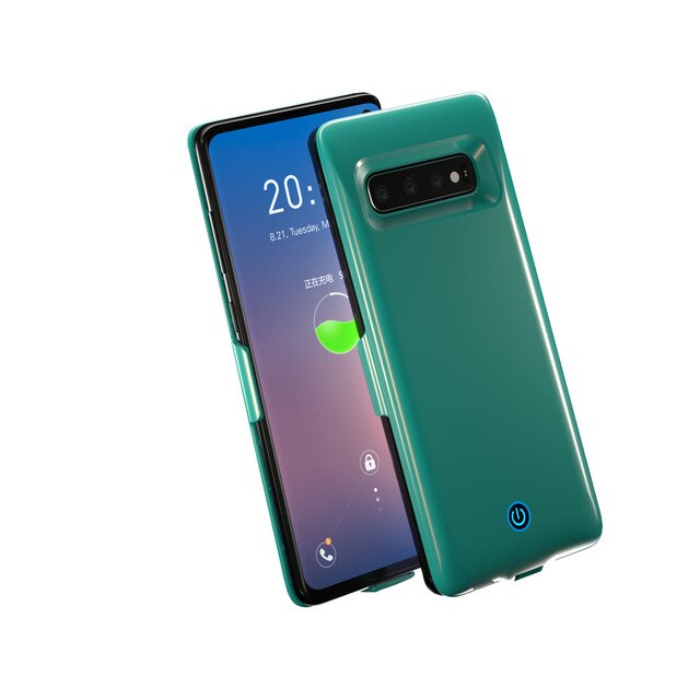 KQJYS – coque de chargeur de batterie Portable 7000mAh, étui pour Samsung Galaxy S10e, batterie externe étendue: Green