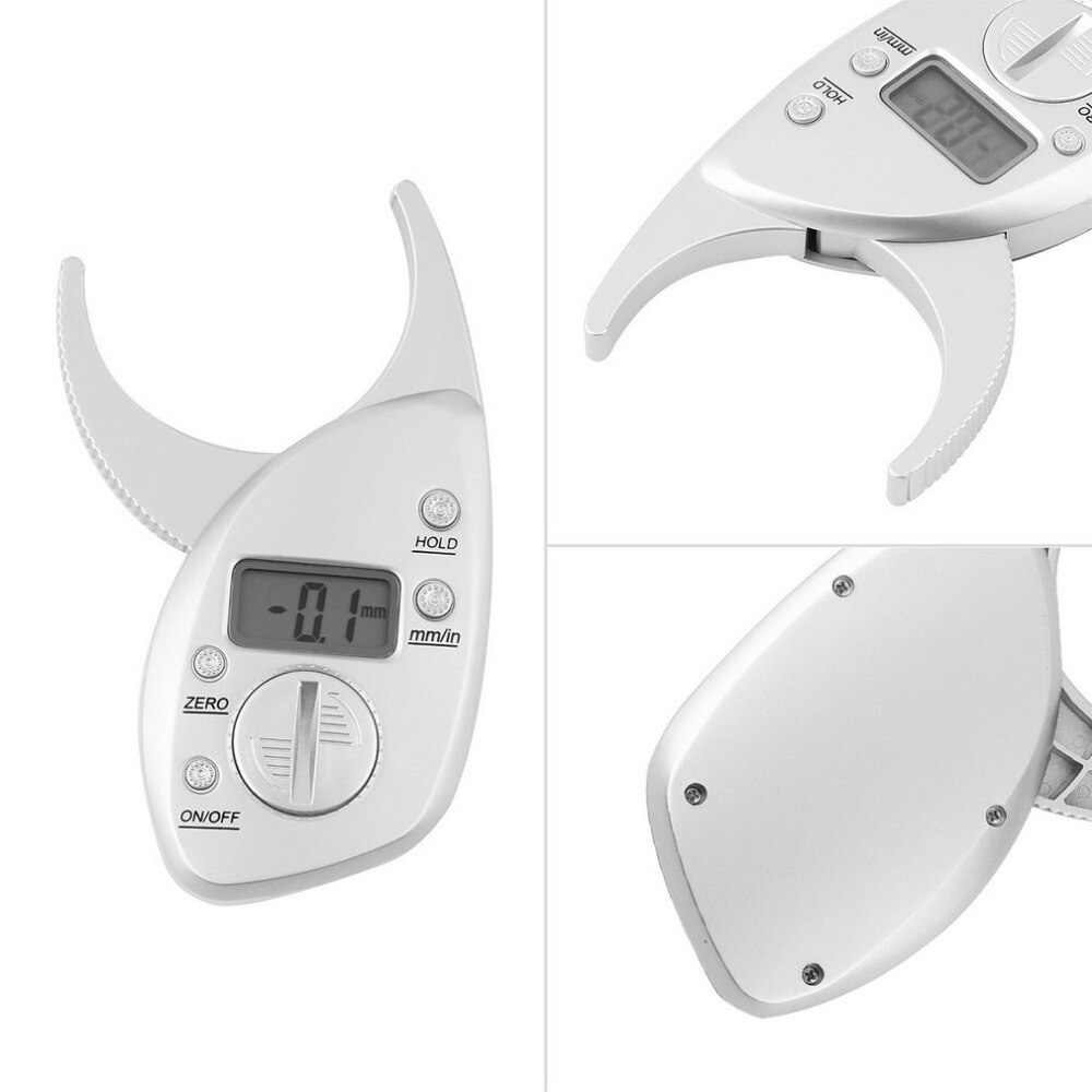 Bærbar digital hudfoldsmåling tester kropsfedt monitor analysator muskel slank caliper kropsformning vægttab tester