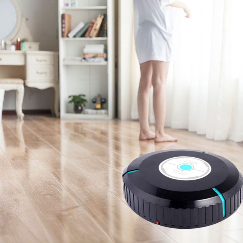 Hem bilrenare robot mikrofiber smart robotmopp golvhörn dammrenare sopmaskin dammsugare 2 färger