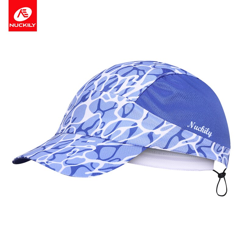 NUCKILY – casquette de cyclisme classique pour hommes et femmes, 13 styles au choix, chapeaux de vélo, taille libre, élastique, respirant,: PI33-blue