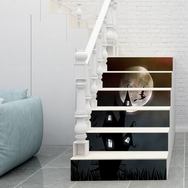 Halloween Stair The witch House Halloween Decoration Staircase Sticker The stairs to stick