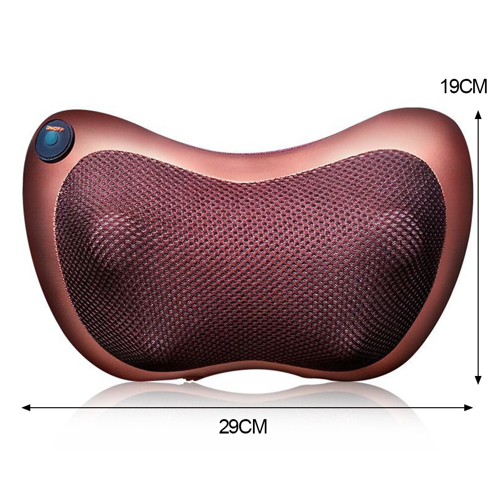 Car Home Head Neck Massager Cervical Shiatsu Massage shoulder Back Waist Body Multifunctional Electric Massage Pillow Cushion