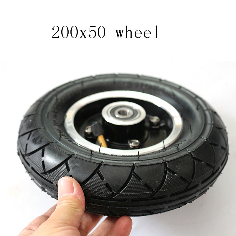 200x50 hota Electric Scooter Tyre With Wheel Hub 8" Scooter 200x50 Tyre Inflation Electric Vehicle Aluminium Alloy Wheel balance