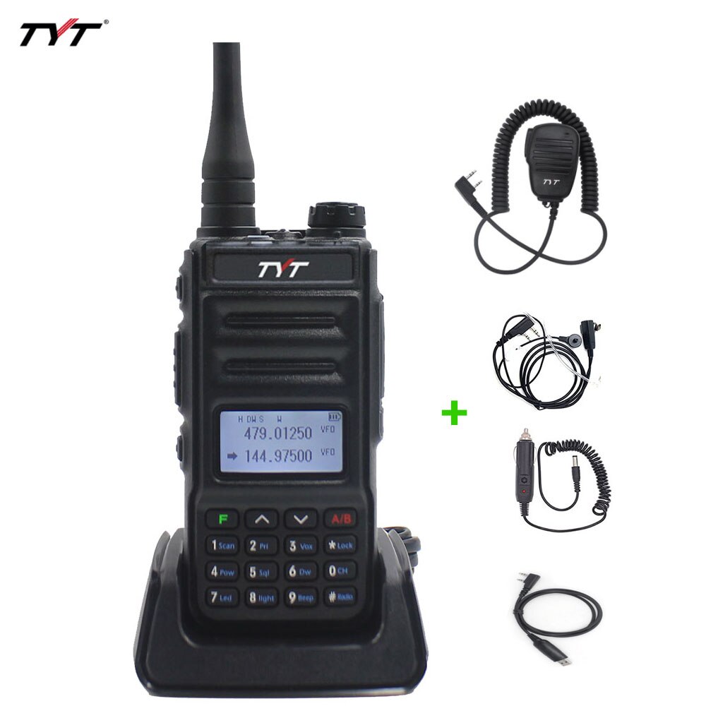 TYT TH-UV88 talkie-walkie tyt double bande VOX brouilleur radio FM 136-174MHz et 400-480MHz UHF/VHF portable radio bidirectionnelle: add ALL