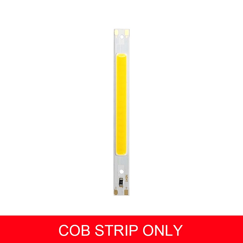 80x7.5mm USB Powered 5V COB LED Strip Bar Licht DC5V 3W LED Lamp Warm Koud wit Rood Blauw Groen Kleur Lamp Emitting Diode Chip: COB Strip Only / Cold White