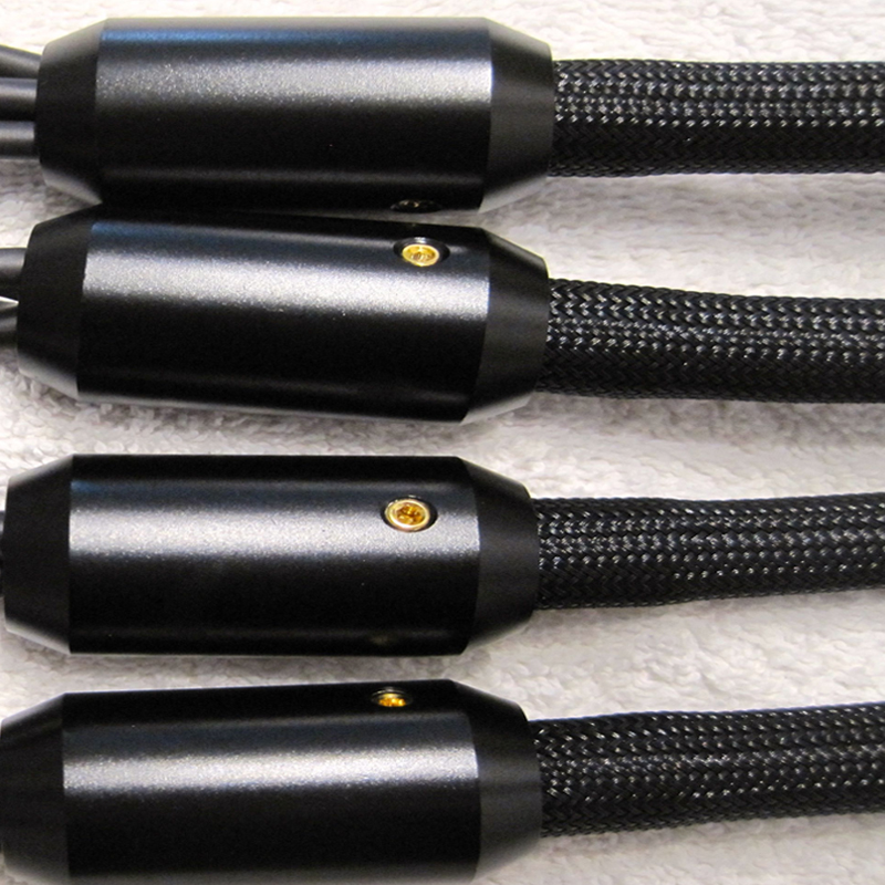 4 stücke Hosen Stiefel Y Splitter 1 zu 2 Lautsprecher RCA Kabel Audio- DIY Draht Stecker Schwarz Lautsprecher kabel Draht hosen Stiefel