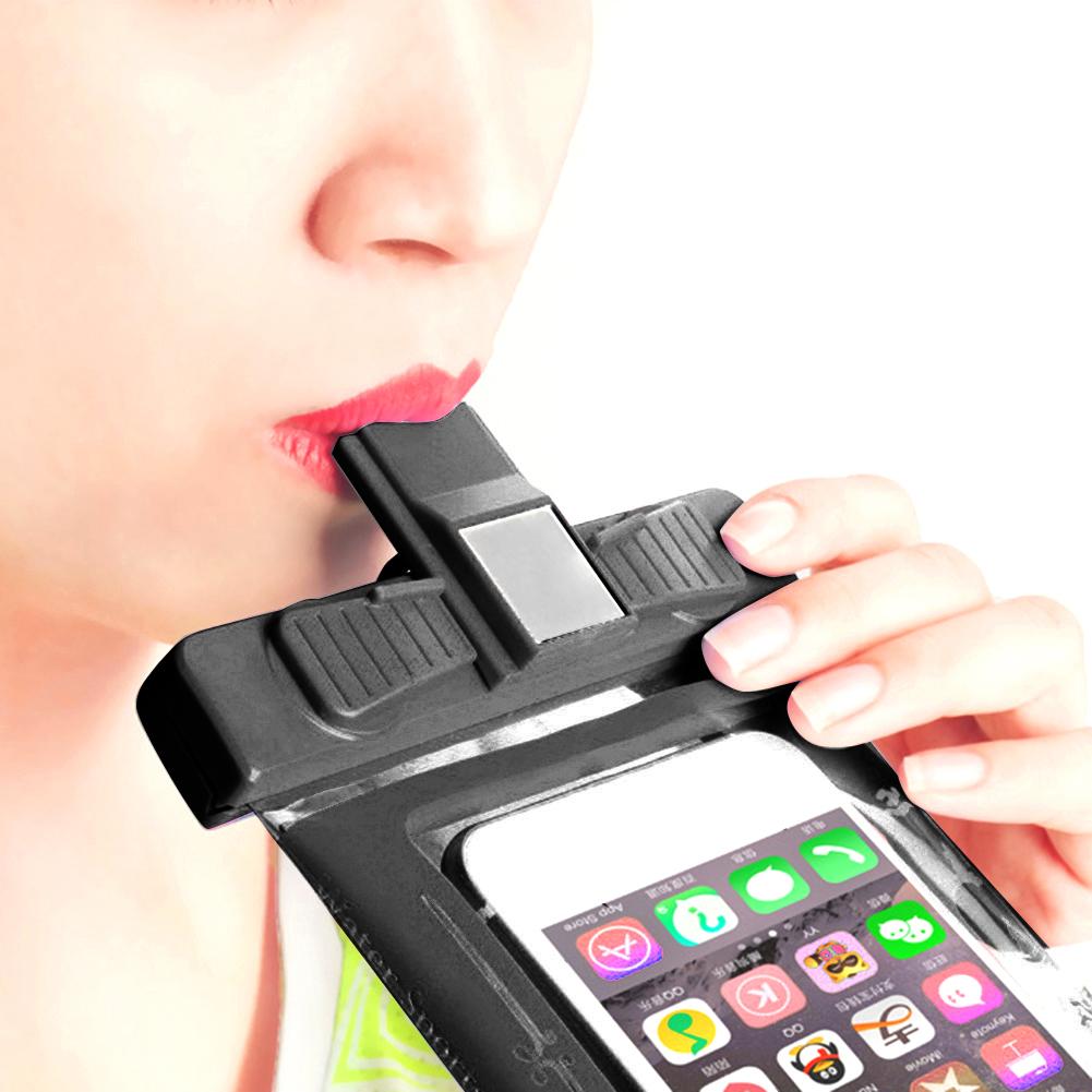 Multi-function Whistle Mobile Phone Waterproof Bag for Riding Mountaineering Swimming Dry Bag Underwater Case