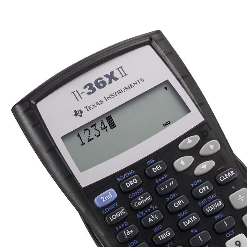 Texas instrumenter ti -36x ii student science function calculator calculus calculator to lines display