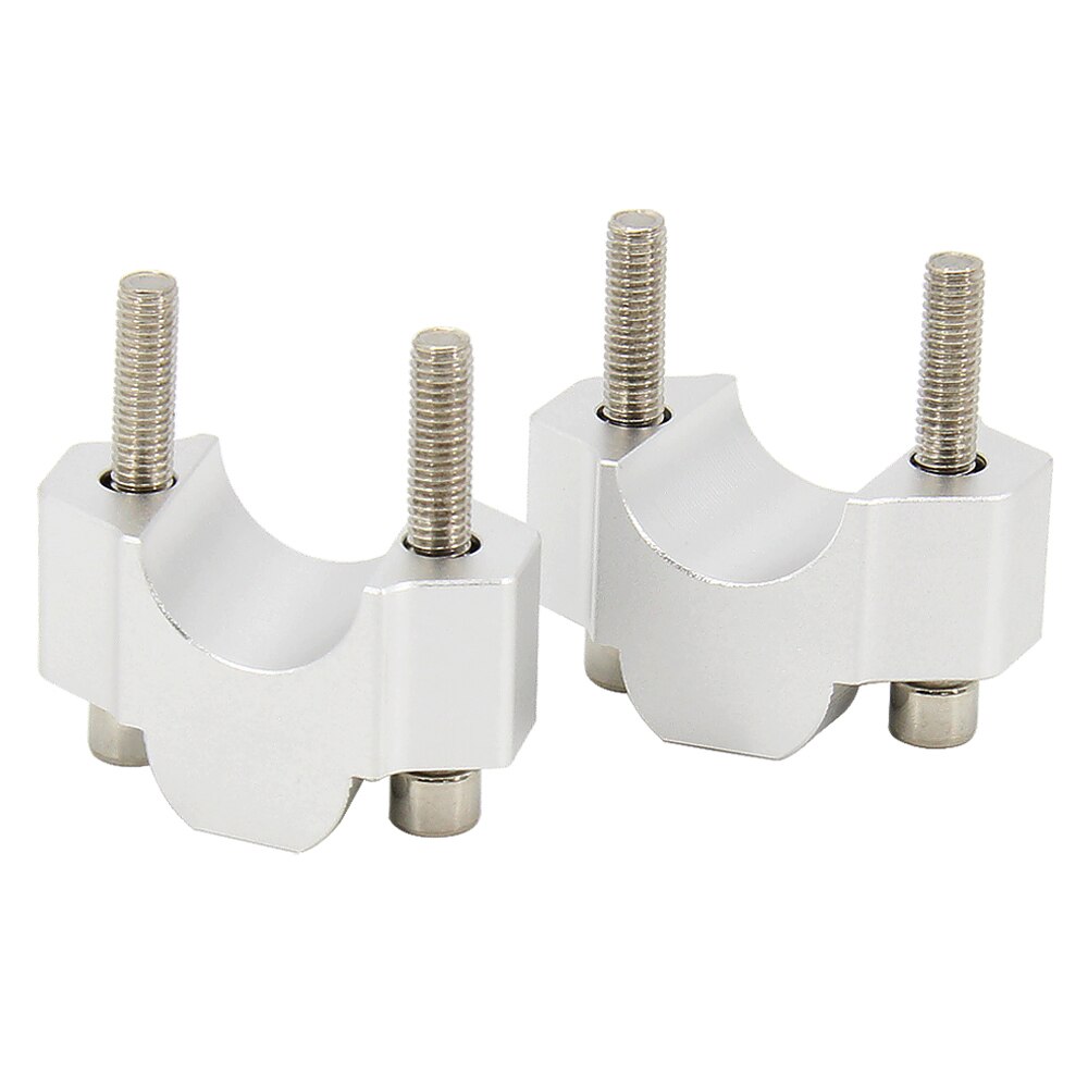 motorcycle handlebar riser bars clamp Silver Handlebar 25mm Riser Kit For Yamaha Xt1200z Super Tenere