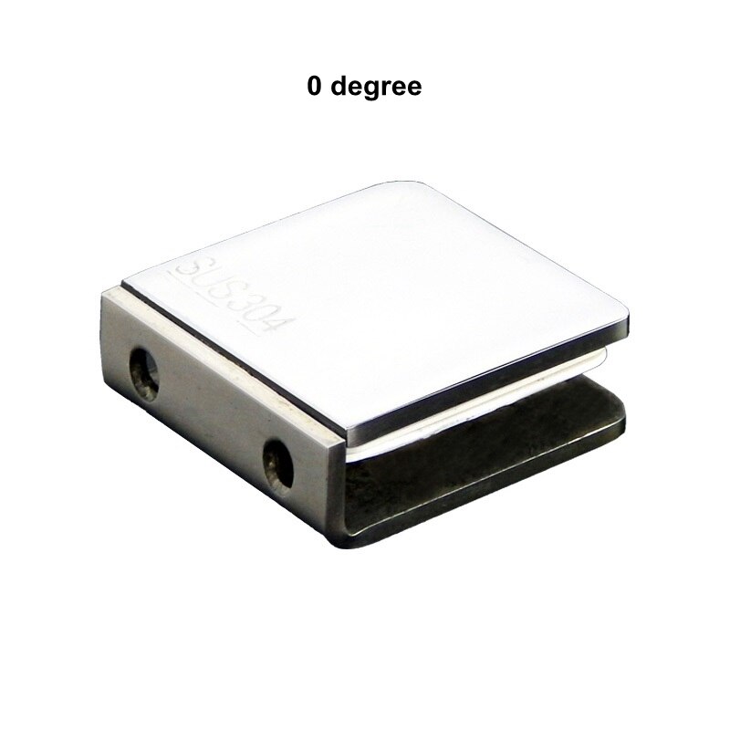 Stainless Steel Glass Clips Bracket Holder Heavy Duty Clam Shelf Clip Support Shower Room Mirror L-Camp Bathroom Clips