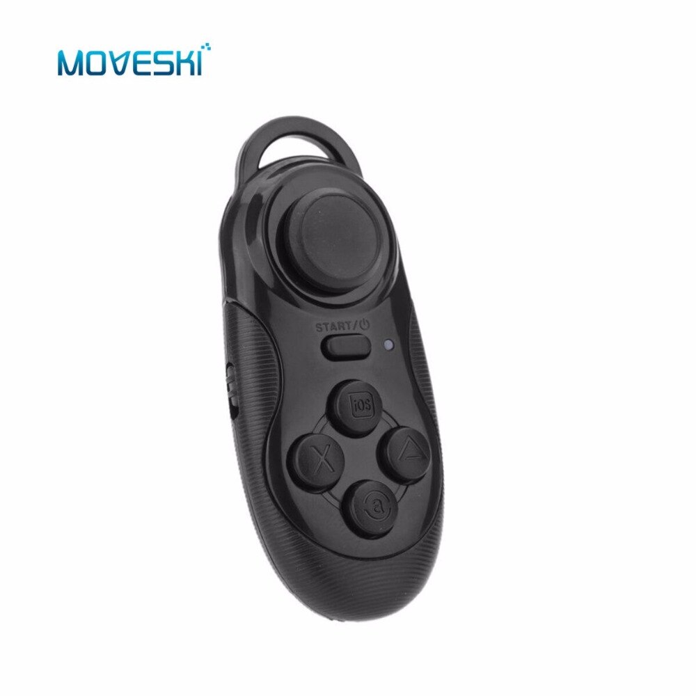 Moveski 001 bluetooth gamepads spilcontroller joystick selfie fjernbetjening udløser trådløs mus til ios android smartphone tv box