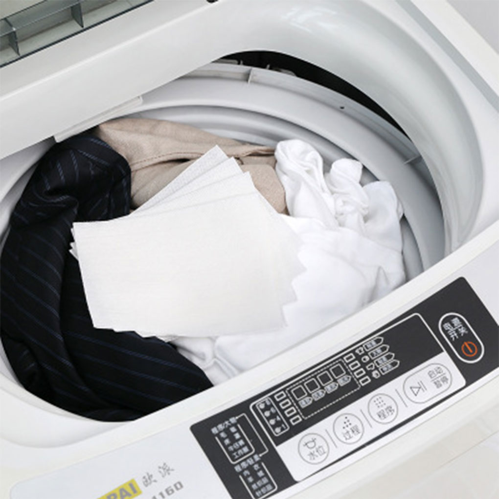 30pcs Washing Machine Anti-dye Laundry Papers Dyeing Proof Clothes Pants Color Absorption Sheet