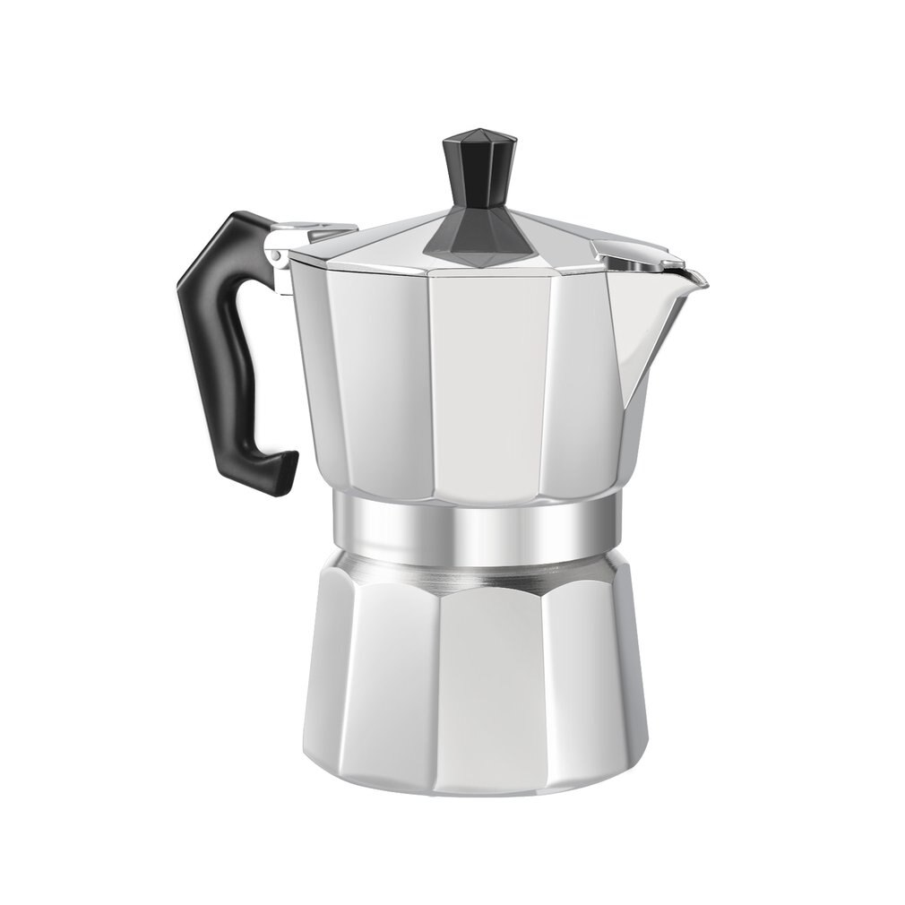 Coffee Maker Pot 3/6 Cups Espresso Pot Aluminum Moka Pot Coffee Maker Moka Espresso Latte Percolator Stove Top: 3 cup