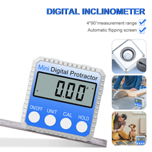 RZ Angle Protractor Universal Bevel 360 Degree Mini Electronic Digital Protractor Inclinometer Tester Measuring Tools MT2010