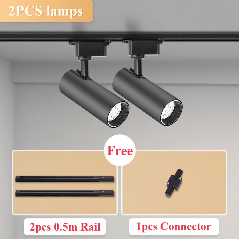 Set Spot Led Track Light Rail 220v Led Ceiling Adjustable Spotlights 30W Fixture Bedroom Kitchen Store Living Room Decor Light