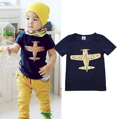 Baby Boy Summer T Shirt Kids Short Sleeve T-shirt Tops Toddler Boys Summer Clothes Top tee