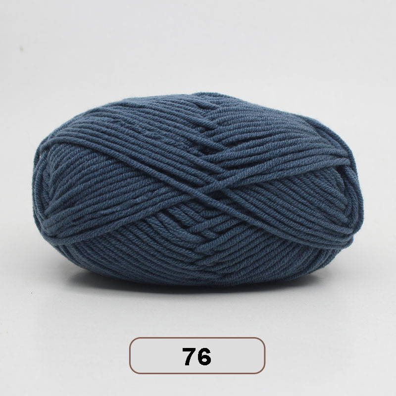 5 Stks/set Melk Katoen Breien Garen Super Zachte Gehaakte Threads Baby Wol Hand-Gebreide Lijnen Voor Geweven Trui Diy ambachten Draad: 5pcs 76