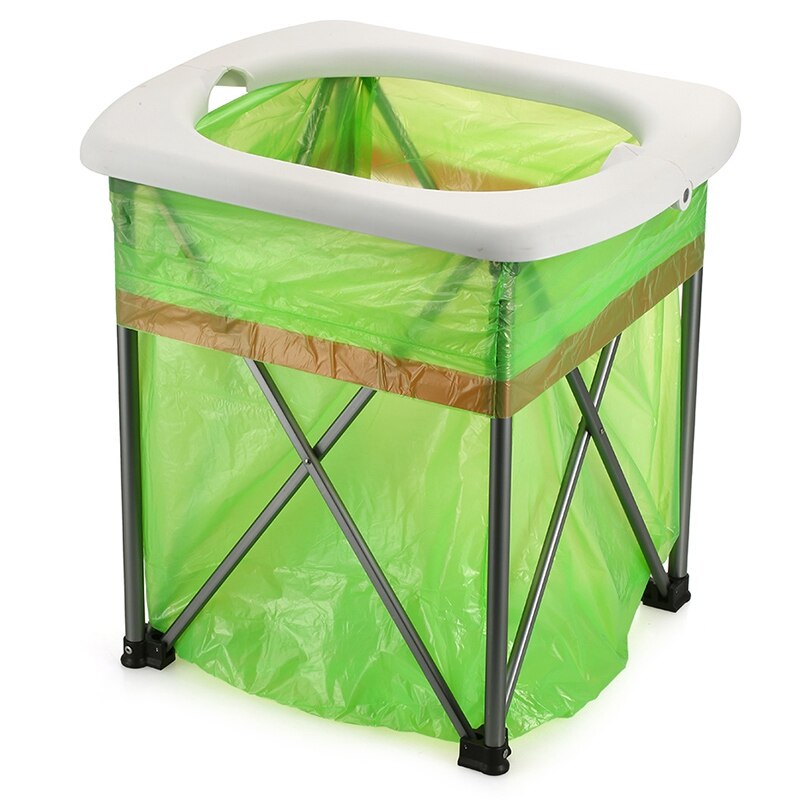 Portable Outdoor Toilet Emergency Mobile Seat Camping Toilet Foldable Seat Chair Toilet For Camping Hiking Travel Car: Default Title
