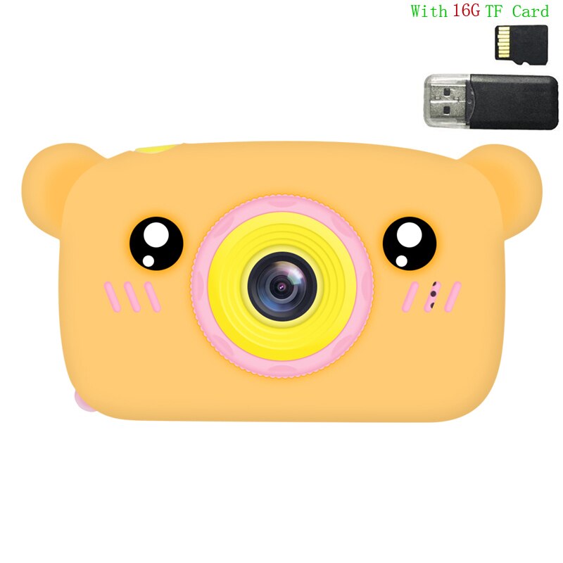 Toy Camera Mini Camera Kids Toys Cartoon Digital Camera Baby Toys 12.0M with 2.0 Inch IPS Screen Children Educational Toys