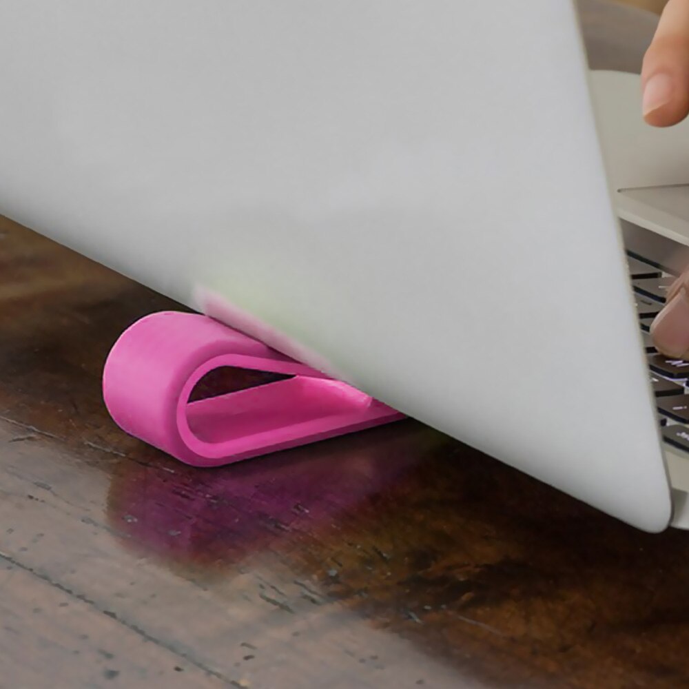 Besegad Tablet Holder Laptop Cooling Stand Simple Notebook Keyboard Risers Stand Holder for Offices Cooler Base School Supplies