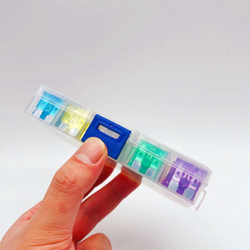 50pcs boxed medium car fuse set car circuit protection accessory repair tool plug-in truck assembly industrial/home 19mm*19mm