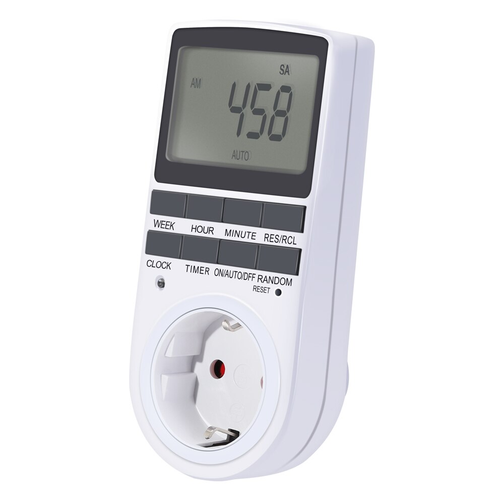EU AU US UK BR Plug Socket Timer Switch Electronic Digital Plug-in Programmable Week 7 Day 12/24 Hour