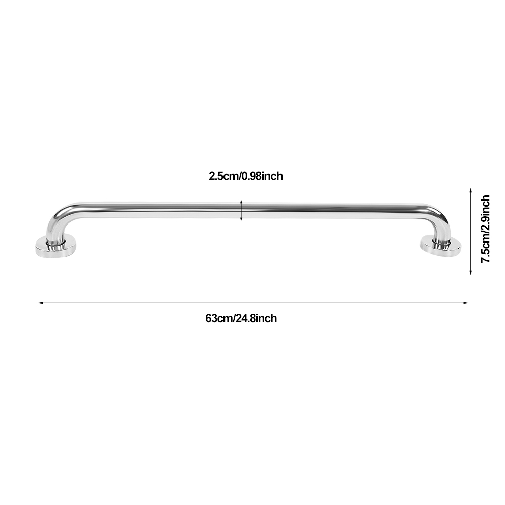 60cm Thicken Stainless Steel Bathroom Bathtub Grab Bar Safety Hand Rail For Bath Shower Toilet Bath Shower Tub Handle