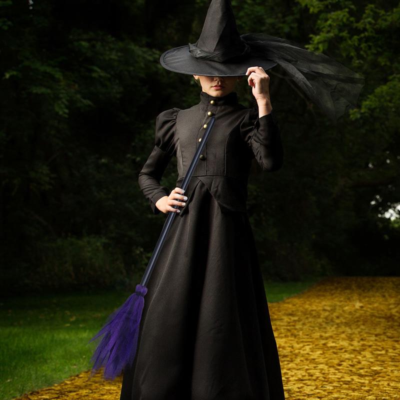 2Pcs Kids Maskerade Props Heks Bezem En Cartoon Bezem Party Ornamenten