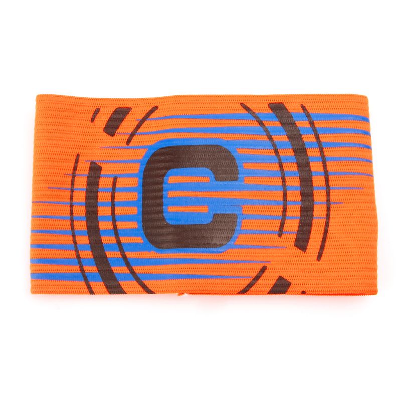 Football Captain Armband Elastic Adjustable Arm Band Leader Soccer Competition Adult Children Kids: orange