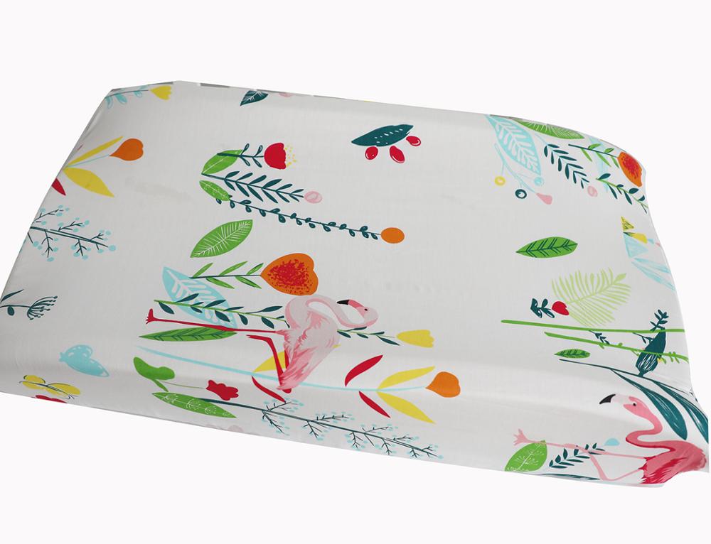 Baby Changing Pad Covers Infants Fitted Changing Table Sheets for Girls Boys (Flamingo)